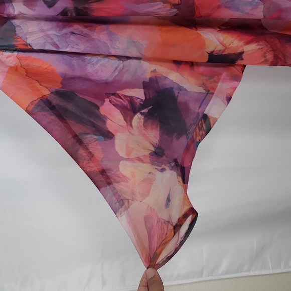 Marciano Sheer Watercolor Floral Kimono Tunic SZ XXS - Picture 4 of 9